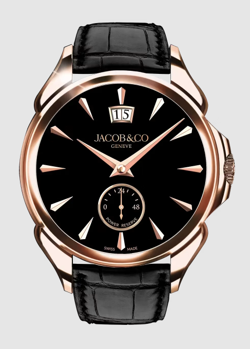 Review Jacob & Co palatial classic ROSE GOLD (ONYX BLACK) PC400.40.AA.AC.A Replica watch
